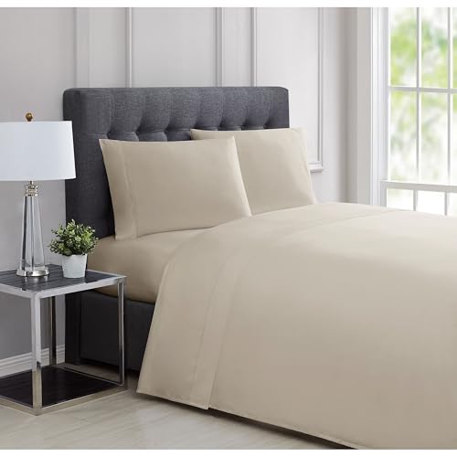 Charisma Baumwollsatin, Fadenzahl 310 strapazierfähig California King Sheets Almond Milk Charisma Baumwollsatin, Fadenzahl 310 strapazierfähig California King Sheets Almond Milk von Charisma