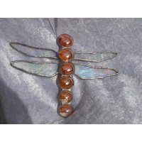 Wunderschöne Glas Orange Libelle von CharlanCrafts