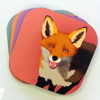 Woodland Creatures - Mr. Fox Untersetzer von CharlieBuckleyDesign