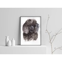 Haustier Malerei Peekaboo Hund Benutzerdefinierte Porträt Hundeportrait Peekaboo Aquarell Portrait Hundekunst Weihnachtsgeschenk von CharliePetArt