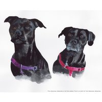 Mehrere Haustier Porträt Benutzerdefinierte 3 Hunde Vom Foto Aquarell Hundemalerei Personalisierte Geschenk Erinnerung Valentinstag Für Mama von CharliePetArt