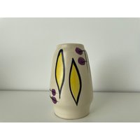 Vintage Blumenvase Retro Keramik West Germany Pottery 50Er 60Er von Charlinsky