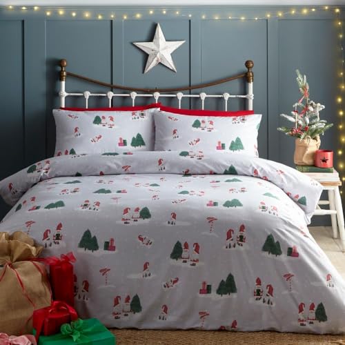 Charlotte Thomas Gonkville Weihnachts-Bettwäsche-Set für Einzelbett von Charlotte Thomas