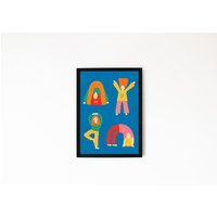 Move Your Body | Print/ Poster | Kinder Yoga Kunstwerk Fröhliches Buntes Poster Move Your Body | Print/ Poster | Kinder Yoga Kunstwerk Fröhliches Buntes Poster von CharlotteCooperCo