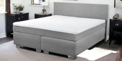Charlottes Möbelkaufhaus Boxspringbett ROM II 180x200 cm Grau Hellgrau Härtegrad H2 H3 H4 180 x 200 cm 7-Zonen Tonnentaschenfederkern Matratzen und Topper Charlottes Möbelkaufhaus Boxspringbett ROM II 180x200 cm Grau Hellgrau Härtegrad H2 H3 H4 180 x 200 cm 7-Zonen Tonnentaschenfederkern Matratzen und Topper von Charlottes Möbelkaufhaus
