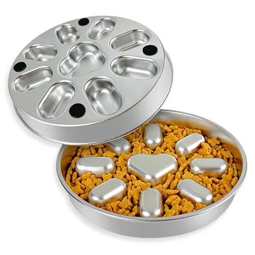 CharmBurst 2 Cups Langsam Fressnapf Mit Rutschfester Unterlage, 304 Edelstahl Metall Napf Für Kleine Und Mittelgroße Hunde, Haustier Napf Für Schnelle Fresser, Verlangsamt CharmBurst 2 Cups Langsam Fressnapf Mit Rutschfester Unterlage, 304 Edelstahl Metall Napf Für Kleine Und Mittelgroße Hunde, Haustier Napf Für Schnelle Fresser, Verlangsamt von CharmBurst