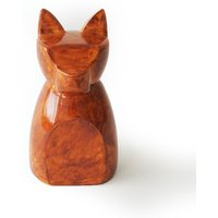 Kleine Anubis Hund Urne in Herbstrot Kleine Anubis Hund Urne in Herbstrot von CharmCeramics