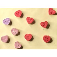 Gesprächsherz, Herz, Valentinstag, Rot, Rosa, Lila Magnete, Kühlschrankmagnet von CharmandTassel