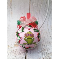 Gequilteter Frosch, Frosch-Verzierung, Kein Nähen Gequilteter Stoffverzierung, Frosch-Geschenk Gequilteter Frosch, Frosch-Verzierung, Kein Nähen Gequilteter Stoffverzierung, Frosch-Geschenk von CharmingDesignCrafts