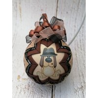 Gesteppter Hund, Hundeornament, Kein Nähen Stoffornament, Hundegeschenk Gesteppter Hund, Hundeornament, Kein Nähen Stoffornament, Hundegeschenk von CharmingDesignCrafts