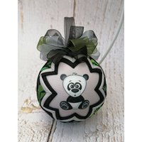 Gesteppter Panda, Panda-Ornament, Kein Nähen Stoff-Ornament, Panda-Geschenk Gesteppter Panda, Panda-Ornament, Kein Nähen Stoff-Ornament, Panda-Geschenk von CharmingDesignCrafts