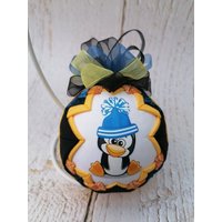 Gesteppter Pinguin, Pinguin-Verzierung, Kein Nähen Verzierungs-Pinguin, Stoffverzierung, Pinguin-Geschenk Gesteppter Pinguin, Pinguin-Verzierung, Kein Nähen Verzierungs-Pinguin, Stoffverzierung, Pinguin-Geschenk von CharmingDesignCrafts