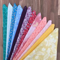 Ausverkauf - Schlussverkauf 6Er Set Kleine Stoffservietten // Regenbogen Sortiment Lunchbox Geschenk Für Den Alltag von CharmingHabitat