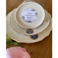 Jubliee Vintage Teetasse Kerze, Personalisierte Geburtstag Geschenkidee, Personalisiertes Geschenk Für Mama, Oma von CharmingiftsbyEloise