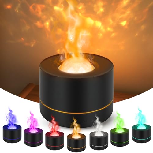 Charmofun Projektor Aroma Diffuser, Diffuser Ätherische Öle mit 7 Farben LED Licht Kabellos Elektrisch, Raumduft Diffuser für Schlafzimmer Wohnzimmer Büro von Charmofun