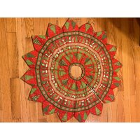 Tannenbaum Rock, Debbie Mumm Stoff, Gequiltet, Tannenbäume, Rot, Grüner Streifen, Strümpfe, Schneemann von CharsStars