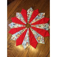 Weihnachtsbaumrock, Tischplatte, Mini, Schneemann, Klein, Glitzernd, Handgeteilt, Gesteppt Weihnachtsbaumrock, Tischplatte, Mini, Schneemann, Klein, Glitzernd, Handgeteilt, Gesteppt von CharsStars