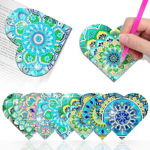 CharySim 6 Stück Diamond Painting Lesezeichen DIY Erwachsene Set Kinder Geschenke Mädchen 6-14 Jahre Teenager Bastelset Erwachsene Basteln Mädchen 7 8 9 10 11 12 Jahre Geburtstagsgeschenke Herzform CharySim 6 Stück Diamond Painting Lesezeichen DIY Erwachsene Set Kinder Geschenke Mädchen 6-14 Jahre Teenager Bastelset Erwachsene Basteln Mädchen 7 8 9 10 11 12 Jahre Geburtstagsgeschenke Herzform von CharySim