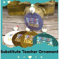 Ersatzlehrer-Wandschmuck - Weihnachtsgeschenk Für Lehrervertretung Klassenzimmer-Baum-Dekor Wertschätzung Handgemachtes Schulgeschenk von ChasinSelfCare