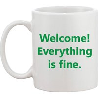 Willkommen Alles Ist Fein - The Good Place Inspiriert Lustiger Spruch Tasse Geschenk von ChasingStarsUK