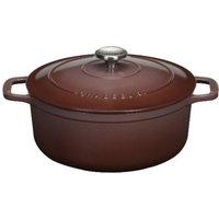 Emaillierter gusseisen runder bräter 28cm palisander - Chasseur - puc472862 von Chasseur