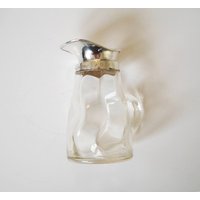 Antik Silber Glas Whisky Wasserkrug Oder Krug 1912 - 25. Hochzeitstag Geschenk Graviert A.d & H.d von ChateauWineAntiques