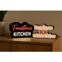 Personalisierte Leuchtbox - Runde, Eckige Oder Kontur-Form Individuelle Gravur Schild Gehäuse Ohne Leds Diy von ChatomeMaison