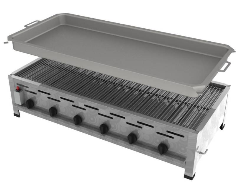 ChattenGlut Gasgrill ChattenGlut Gastrobräter 22kW mit Rost und Pfanne, BxTxH: 1140x530x270 cm von ChattenGlut