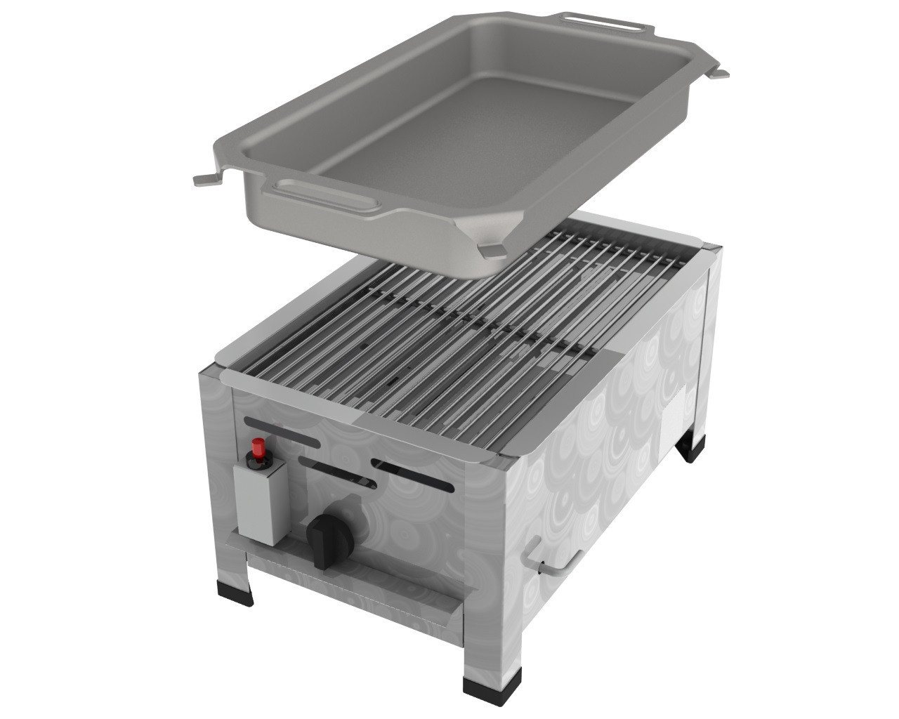 ChattenGlut Gasgrill ChattenGlut Gastrobräter 4,5kW mit Rost und Pfanne, BxTxH: 340x530x270 cm ChattenGlut Gasgrill ChattenGlut Gastrobräter 4,5kW mit Rost und Pfanne, BxTxH: 340x530x270 cm von ChattenGlut