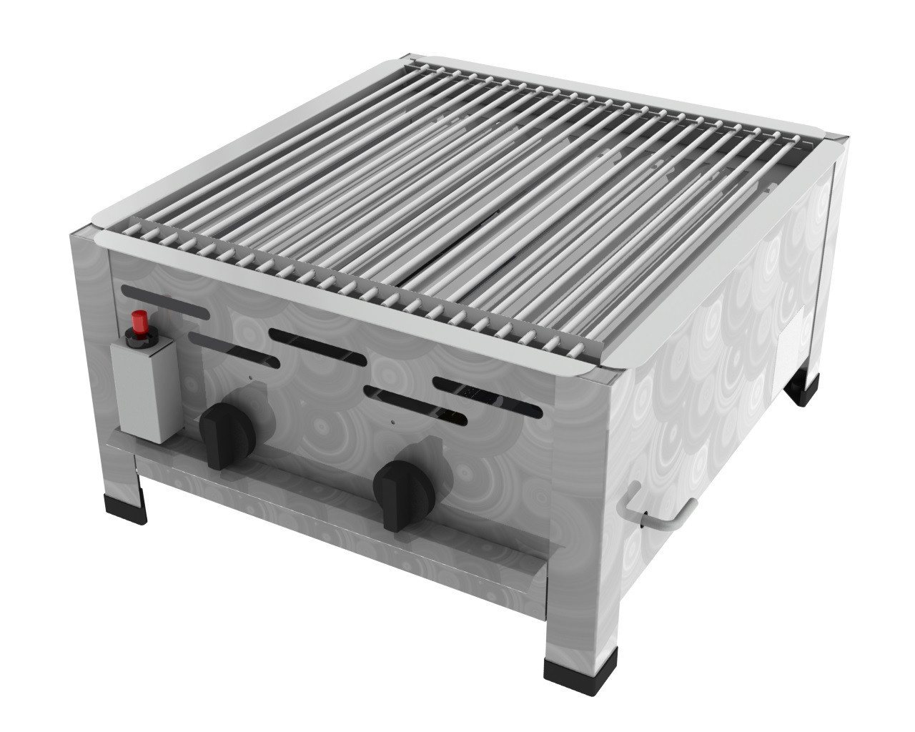 ChattenGlut Gasgrill ChattenGlut Gastrobräter 7,3kW mit Einzelne Edelstahlstäbe als Rost, BxTxH: 480x530x270 cm ChattenGlut Gasgrill ChattenGlut Gastrobräter 7,3kW mit Einzelne Edelstahlstäbe als Rost, BxTxH: 480x530x270 cm von ChattenGlut