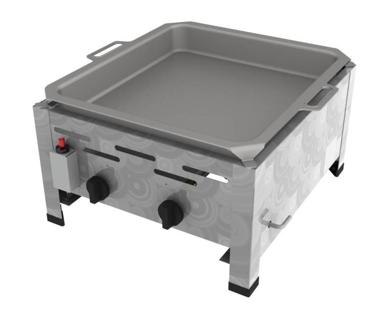 ChattenGlut Gasgrill ChattenGlut Gastrobräter 7,3kW mit Pfanne, BxTxH: 480x530x270 cm von ChattenGlut