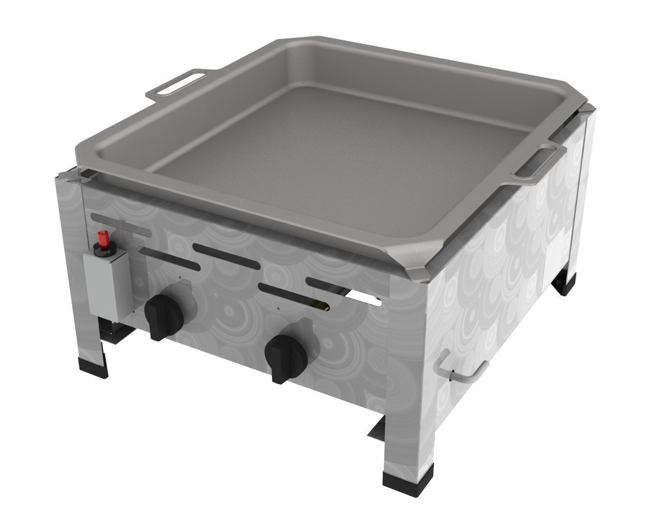 ChattenGlut Gasgrill ChattenGlut Gastrobräter 9kW mit Edelstahlpfanne, BxTxH: 480x530x270 cm von ChattenGlut