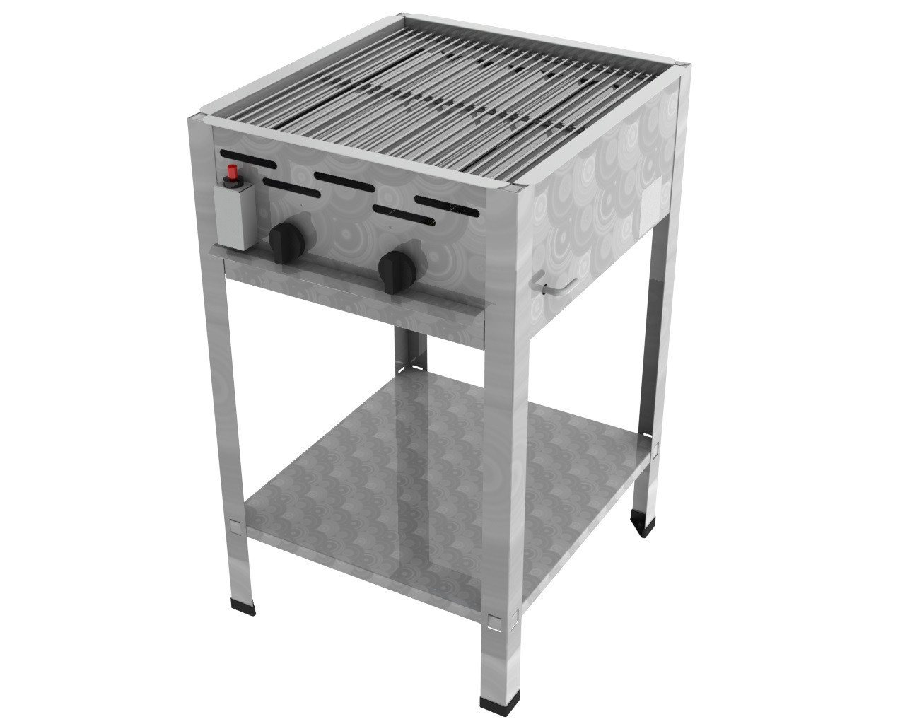 ChattenGlut Gasgrill ChattenGlut Gastrobräter 7,3kW mit Rost, BxTxH: 480x530x800 cm von ChattenGlut