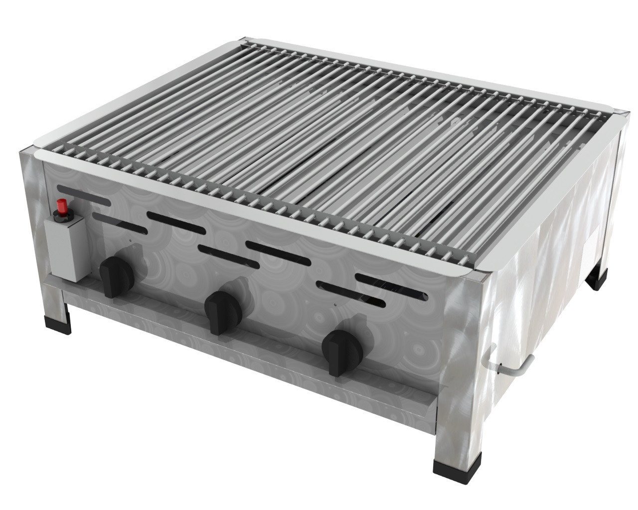 ChattenGlut Gasgrill ChattenGlut Gastrobräter 10,8kW mit Einzelne Edelstahlstäbe als Rost, BxTxH: 650x530x270 cm von ChattenGlut