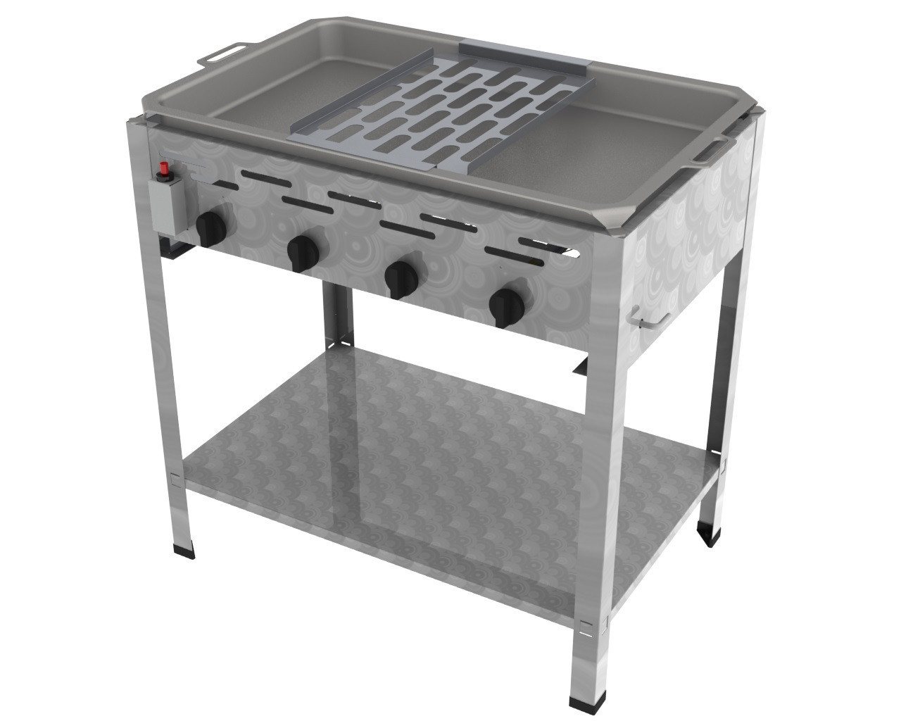 ChattenGlut Gasgrill ChattenGlut Gastrobräter 18kW mit Reibekuchen Auflage, BxTxH: 810x530x800 cm ChattenGlut Gasgrill ChattenGlut Gastrobräter 18kW mit Reibekuchen Auflage, BxTxH: 810x530x800 cm von ChattenGlut