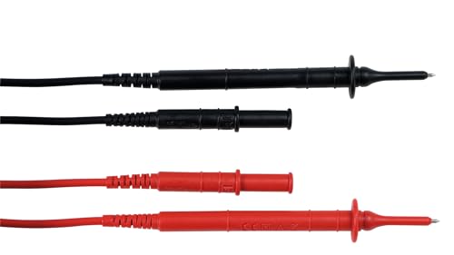 Chauvin Arnoux Messleitungen mit Prüfspitze -4mm gerader Stecker-1,5m-15A-CATIV-1000V-PVC-rt+sw von Chauvin Arnoux