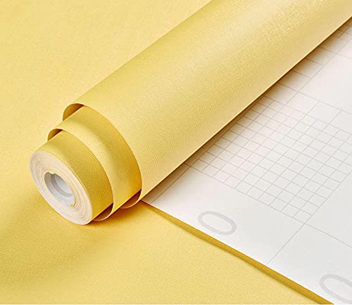 Chbrket Selbstklebende Möbelfolie Klebefolie Für Möbel Arbeitsplatte Couchtisch Bad Pvc Dunkelgelb 60X600CM von Chbrket
