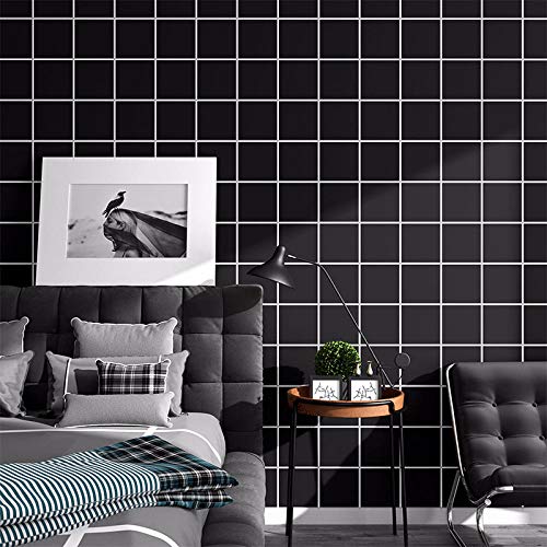 Chbrket Selbstklebende Möbelfolie Klebefolie Für Möbel Arbeitsplatte Couchtisch Bad Pvc Schwarz Kariert 60X300CM Chbrket Selbstklebende Möbelfolie Klebefolie Für Möbel Arbeitsplatte Couchtisch Bad Pvc Schwarz Kariert 60X300CM von Chbrket
