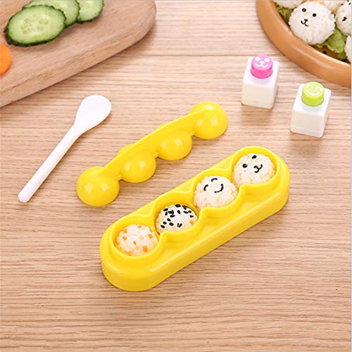 Reisform Cartoon Bento Maker Form Ball & Algen Nori Expression Cutter Bento Zubehör DIY Küchenwerkzeuge für Baby Kinder Mahlzeit, Set von 5 Reisform Cartoon Bento Maker Form Ball & Algen Nori Expression Cutter Bento Zubehör DIY Küchenwerkzeuge für Baby Kinder Mahlzeit, Set von 5 von Chchmu