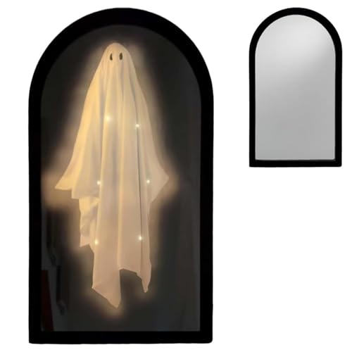 Chdnhe 2025 Halloween Hologramm Geisterspiegel | Gruseliger Geister-Hologramm Spiegel für Halloween-Dekoration im Innenbereich | Halloweens Raumdeko | Spukhaus Requisiten für Feste, Partys im Freien Chdnhe 2025 Halloween Hologramm Geisterspiegel | Gruseliger Geister-Hologramm Spiegel für Halloween-Dekoration im Innenbereich | Halloweens Raumdeko | Spukhaus Requisiten für Feste, Partys im Freien von Chdnhe