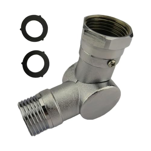 Chdnhe Gartenschlauch Drehgelenk Adapter, 180 Und 360 Grad Schwenkbares Eckverbinderstück, Verstellbarer Wasserhahn Adapter Für Gartenbewässerung Einfahrt Reinigen Pool Außenbereich von Chdnhe