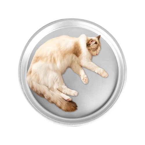 Chdnhe Kühlbetten Für Hunde | 40cm Aluminium Katzenkühlbett Mit Kühlfläche - Waschbar Tragbar Für Haustiere Draußen Innen Sommer von Chdnhe