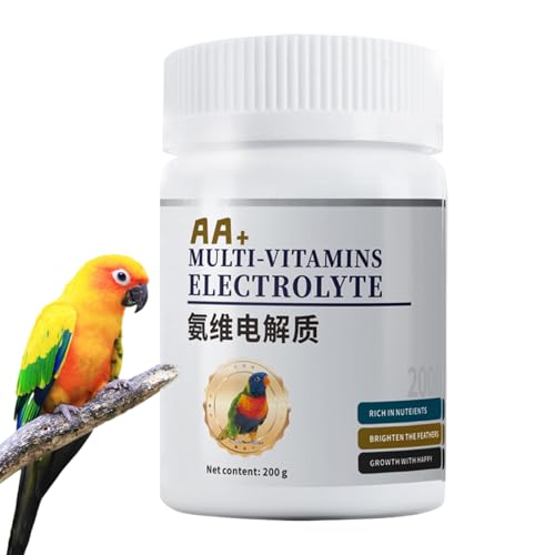 Chdnhe Multivitamine Für Vögel - Bio Nymphensittich Elektrolyt,Vogelsittich Zubehör Für Reisen Futter Nest Käfigsnacks Verdauung von Chdnhe