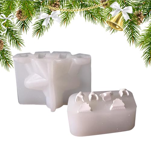 Chdnhe Weihnachtsformen Für Kerzen - Weihnachts Epoxy Gießform,Saisonale Weihnachtsformen Für Kunsthandwerk Seife Aromatherapie Epoxy Gießpaste Duftwachs Kreative Projekte von Chdnhe
