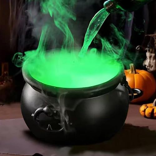 Halloween Hexenkessel Duftzerstäuber Kesseldiffusor | Halloween Deko mit sprudelndem Effekt | Schwarzer Kunststoff Schäumender Mit Schwebenden Tränken Flaschen | Grusel Festtagszubehör Hexenzubehör Halloween Hexenkessel Duftzerstäuber Kesseldiffusor | Halloween Deko mit sprudelndem Effekt | Schwarzer Kunststoff Schäumender Mit Schwebenden Tränken Flaschen | Grusel Festtagszubehör Hexenzubehör von Chdnhe