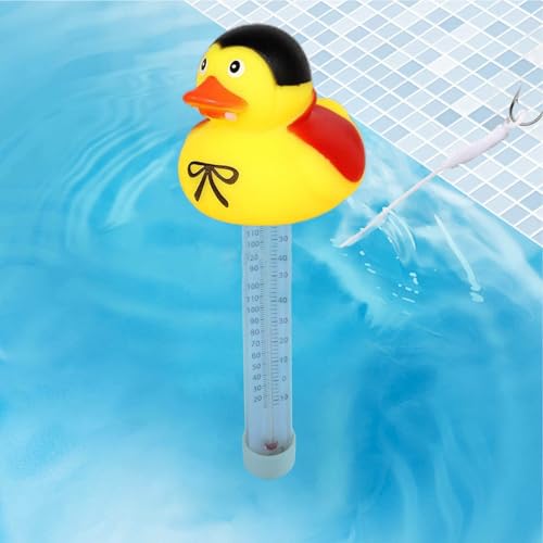 Schwimmendes Wasserthermometer | Floating Pool Thermometer | Cartoon Entenform Schwimmbadthermometer Mit Schnur | Bruchsicher Temperaturmesser Für Innen und Außen Pools, Aquarien, Fischteiche 20cm Schwimmendes Wasserthermometer | Floating Pool Thermometer | Cartoon Entenform Schwimmbadthermometer Mit Schnur | Bruchsicher Temperaturmesser Für Innen und Außen Pools, Aquarien, Fischteiche 20cm von Chdnhe