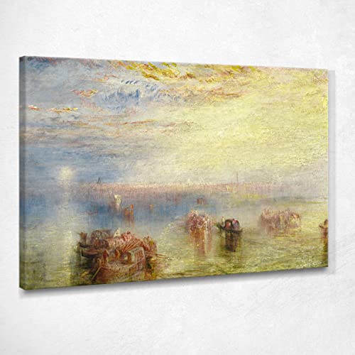 Der Ansatz A Venedig - 1940 Turner William Bild auf Leinwand WT1, 150 x 105 cm von CheQuadro!