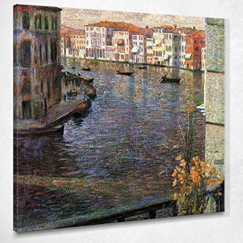 Der Canal Grande A Venedig Boccioni Umberto Bild auf Leinwand UBO21, 30 x 30 cm von CheQuadro!