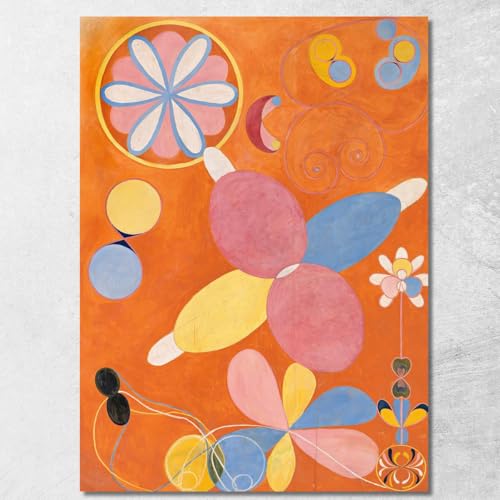 Die zehn größten Jugend Nr. 4 Hilma AF Klint, hak28 Bild gedruckt auf Leinwand, 40 x 30 cm von CheQuadro!