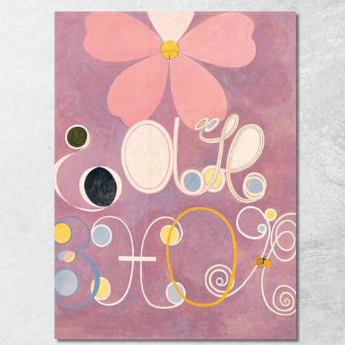 Die zehn größten Nr. 5 des Erwachsenenalters Hilma AF Klint, hak29 Bild gedruckt auf Leinwand, 40 x 30 cm von CheQuadro!